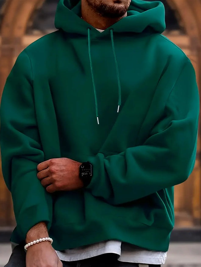 Oversized Men's Hooded Sweatshirt - Casual Relaxed Fit