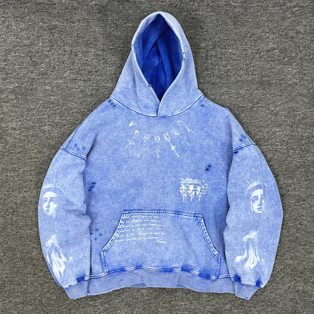Oversized Men's Hooded Sweatshirt - Comfortable Cotton Streetwear-The Yellow Prime