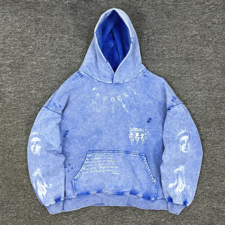 Oversized Men's Hooded Sweatshirt - Comfortable Cotton Streetwear-The Yellow Prime