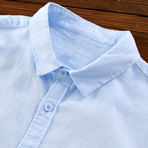 Men's High-Quality Linen Shirt-The Yellow Prime