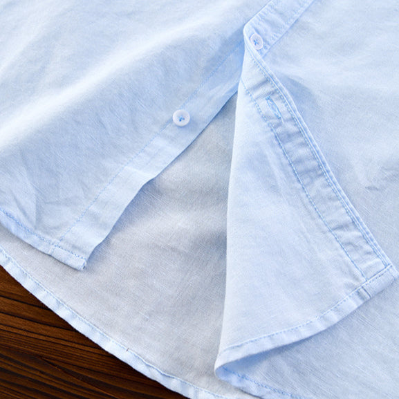 Men's High-Quality Linen Shirt-The Yellow Prime
