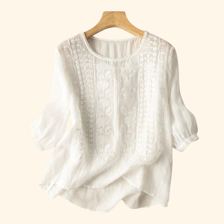 Patricia | Women's Elegant Soft Blouse-The Yellow Prime