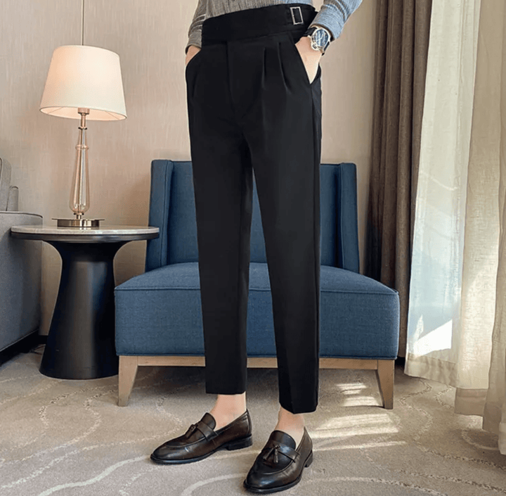Peter | Men's Straight Fit Casual Pants-The Yellow Prime