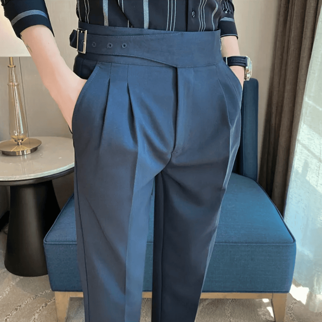 Peter | Men's Straight Fit Casual Pants-The Yellow Prime
