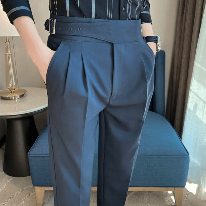 Peter | Men's Straight Fit Casual Pants-The Yellow Prime