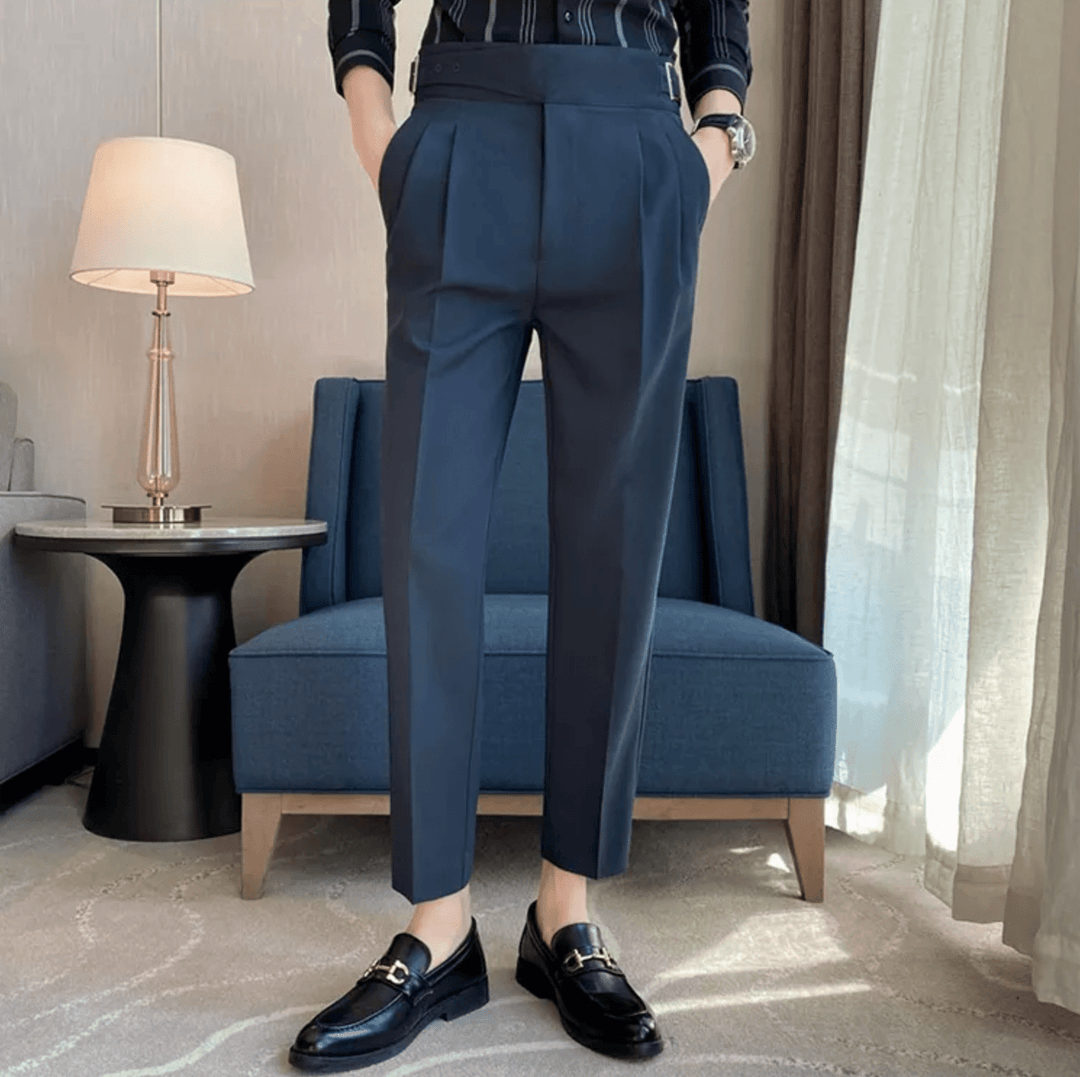 Peter | Men's Straight Fit Casual Pants-The Yellow Prime
