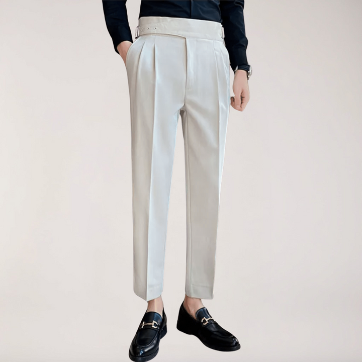 Peter | Men's Straight Fit Casual Pants-The Yellow Prime
