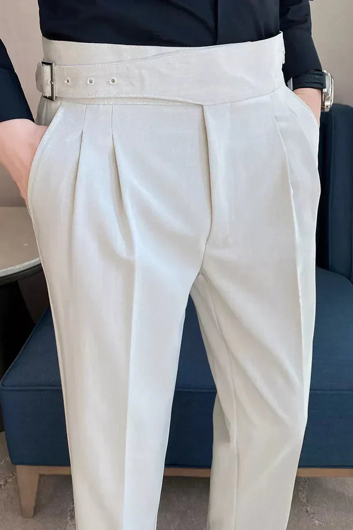 Peter | Men's Straight Fit Casual Pants-The Yellow Prime