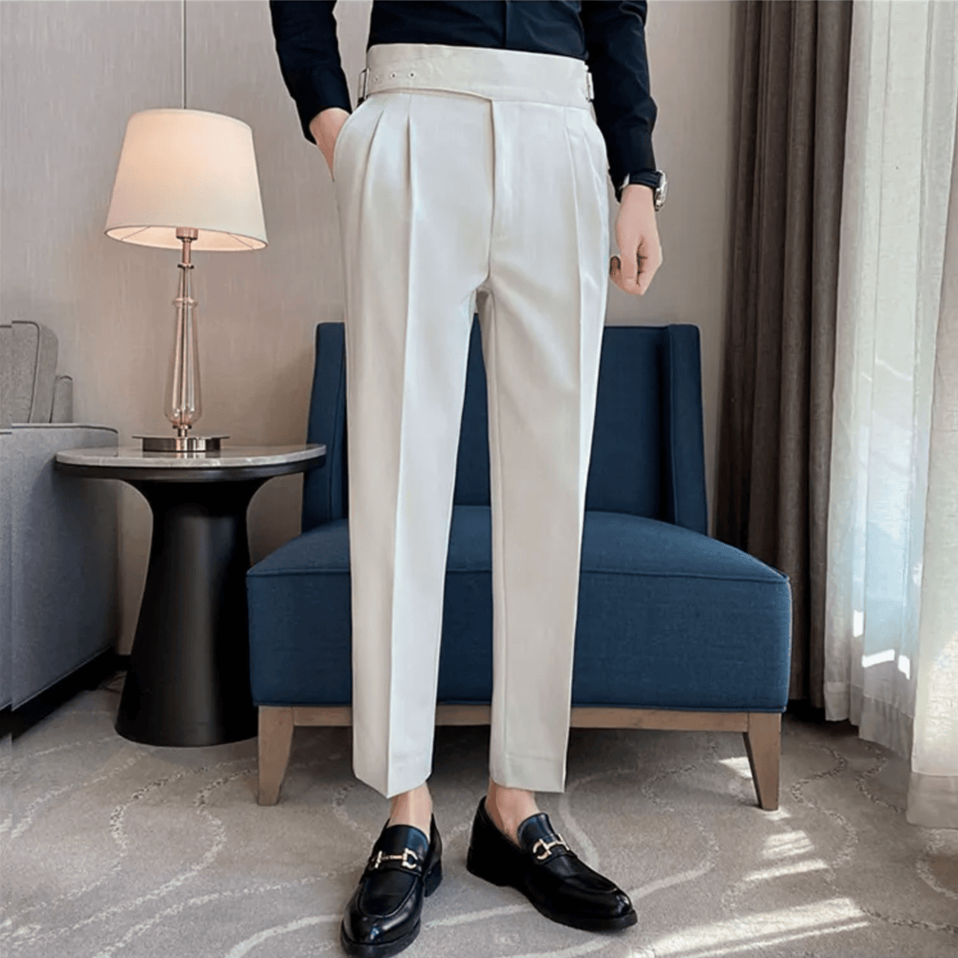 Peter | Men's Straight Fit Casual Pants-The Yellow Prime