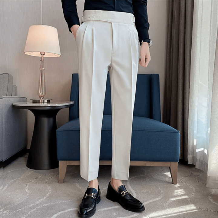 Peter | Men's Straight Fit Casual Pants-The Yellow Prime