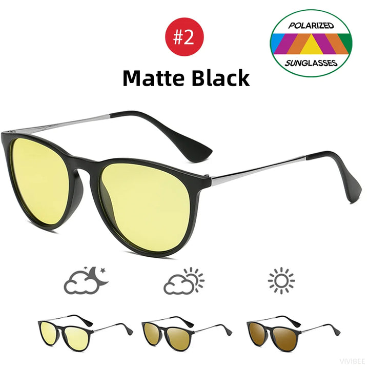 Photochromic Polarized Sunglasses for Night Driving with UV400 Lenses-The Yellow Prime