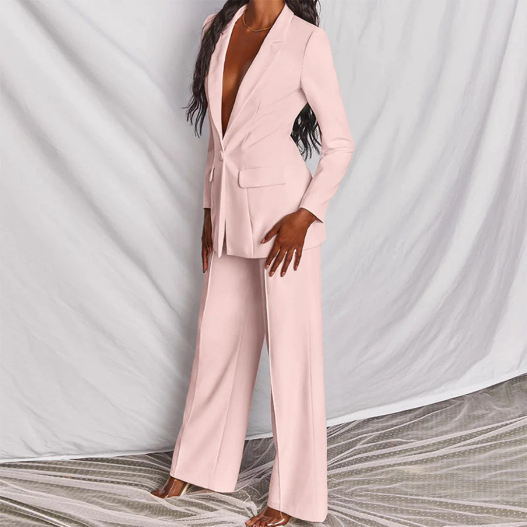 Women's Elegant Blazer and Pants Set for Stylish Outfits-The Yellow Prime