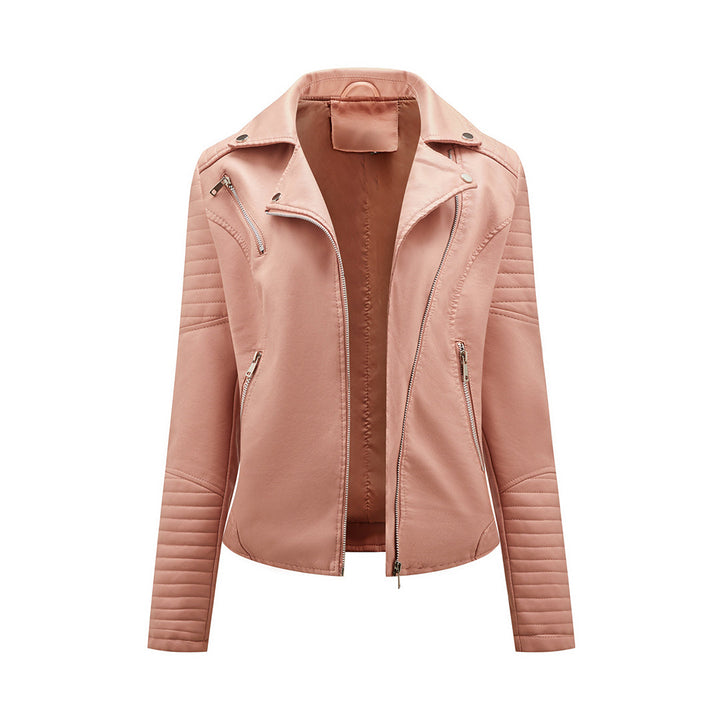 Women's Leather Biker Jacket