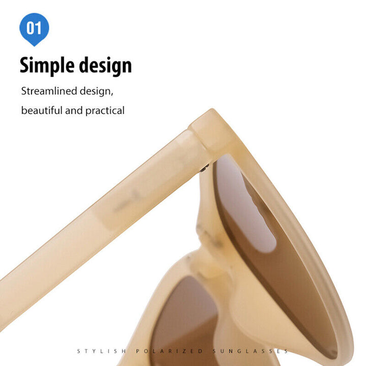 Women's Lightweight Foldable Sunglasses – Oval Design, UV400 Protection-The Yellow Prime