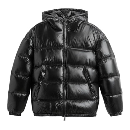 Gevoerd winterjack voor heren met capuchon