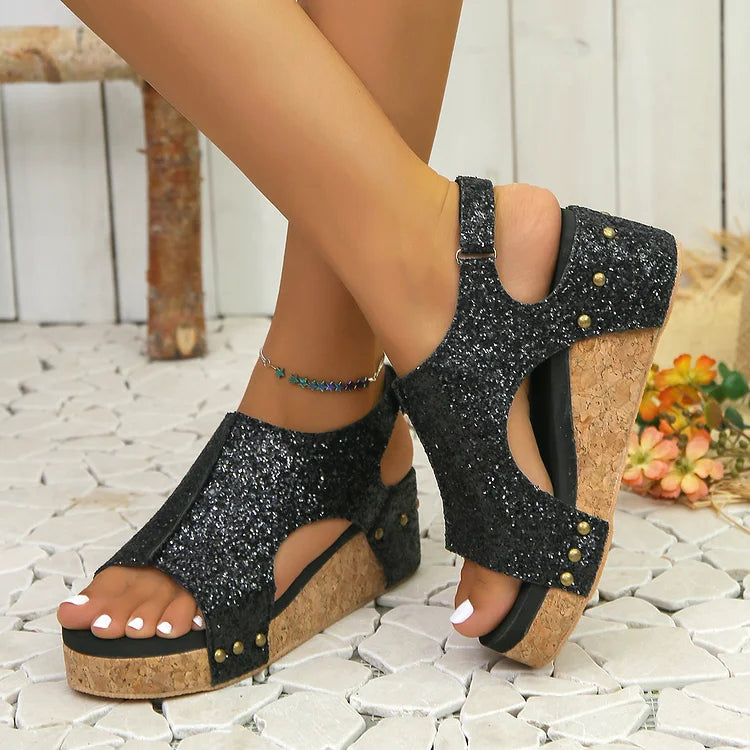 Quinn | Women's Orthopedic Platform Sandals-The Yellow Prime