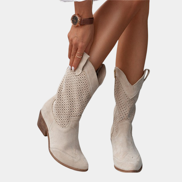 Rachelle | Women's Cowboy Style Orthopedic Boots-The Yellow Prime