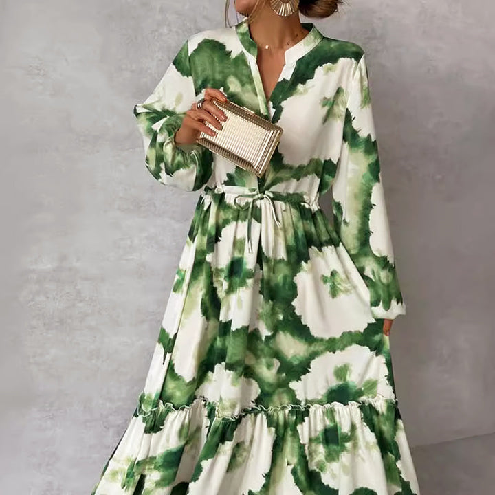 Reyna | Women's Long Sleeve Maxi Dress-The Yellow Prime