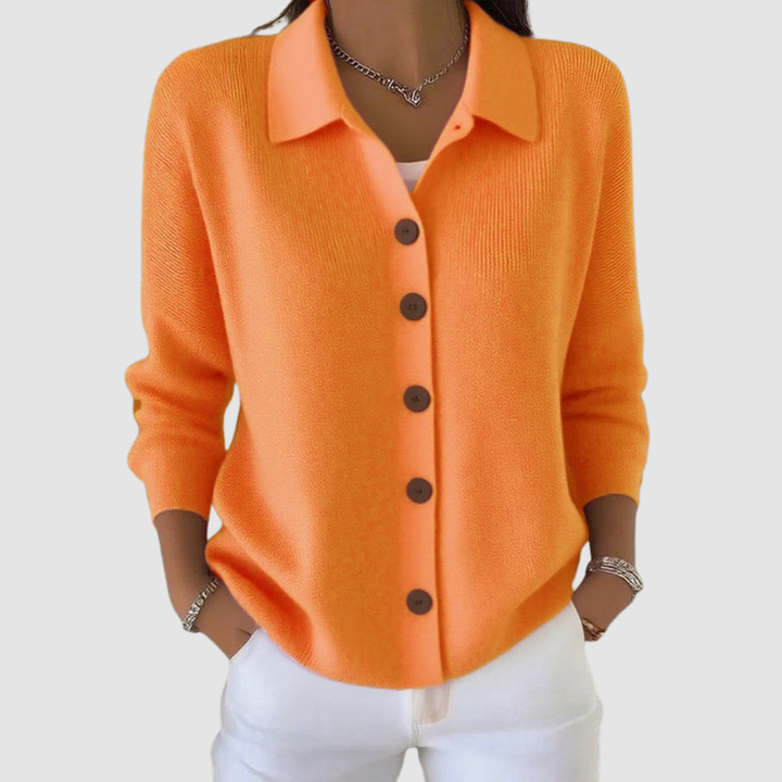 Riah | Women's Button-Up Knit Cardigan-The Yellow Prime