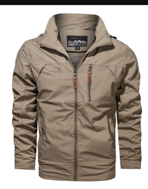 Men's Stylish Waterproof Rain Jacket for All-Weather Protection