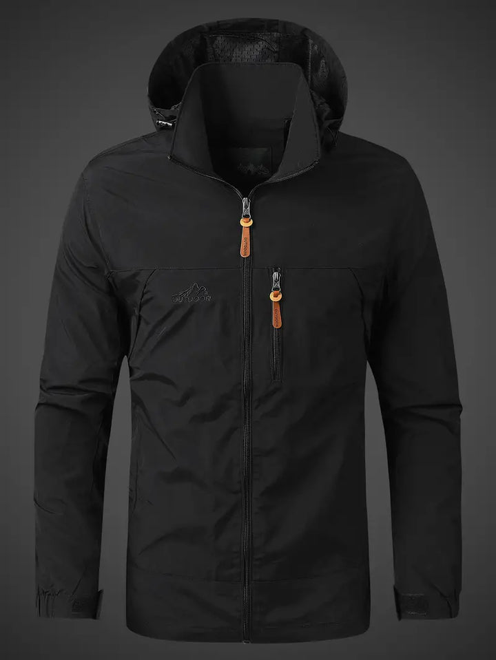 Men's Stylish Waterproof Rain Jacket for All-Weather Protection