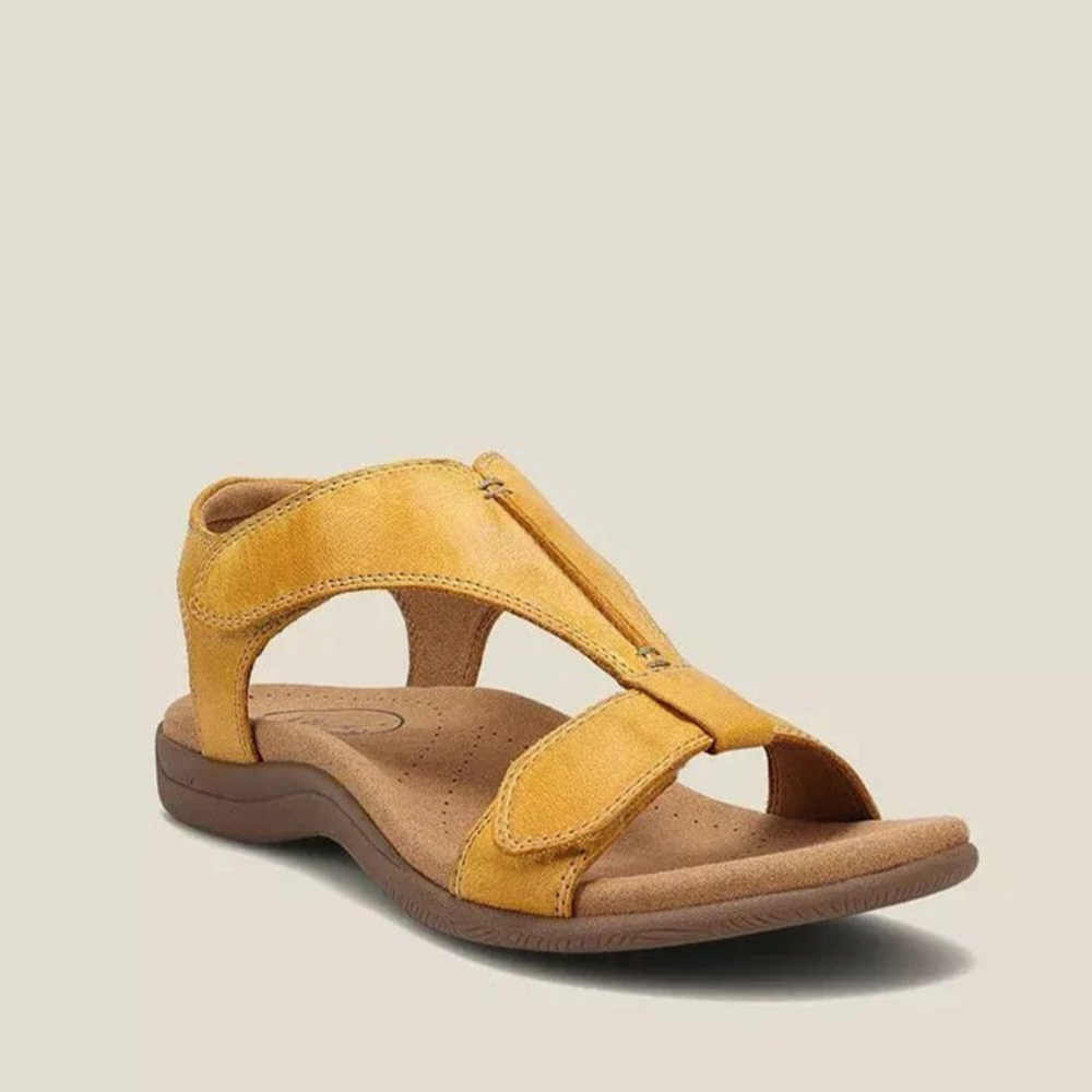 Robyn | Women's Orthopedic Leather Sandals-The Yellow Prime