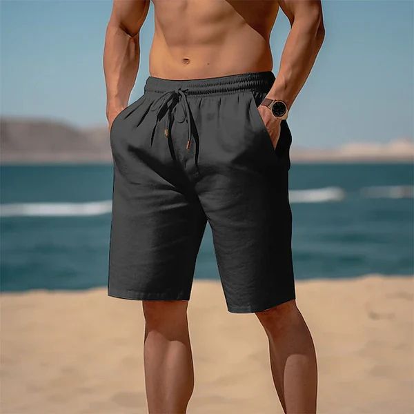 Rocco | Men's Stylish Summer Linen Shorts-The Yellow Prime