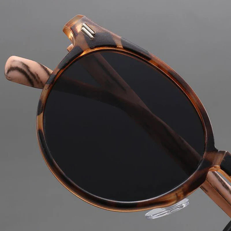 Round UV Protection Scratch-Resistant Sunglasses-The Yellow Prime