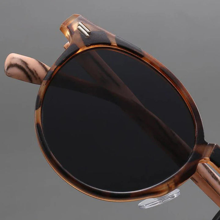 Round UV Protection Scratch-Resistant Sunglasses-The Yellow Prime