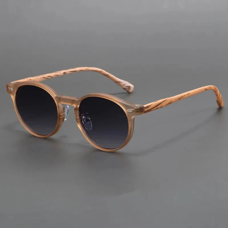 Round UV Protection Scratch-Resistant Sunglasses-The Yellow Prime