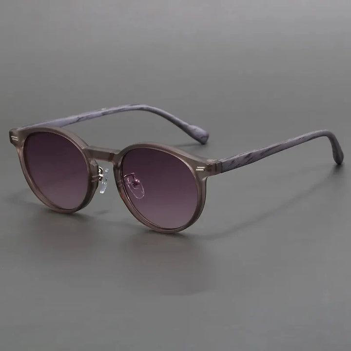 Round UV Protection Scratch-Resistant Sunglasses-The Yellow Prime