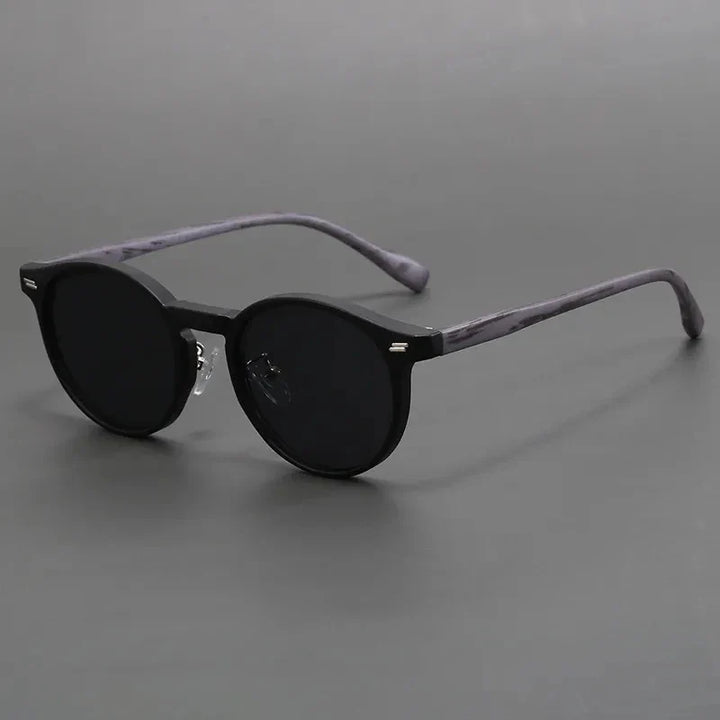 Round UV Protection Scratch-Resistant Sunglasses-The Yellow Prime
