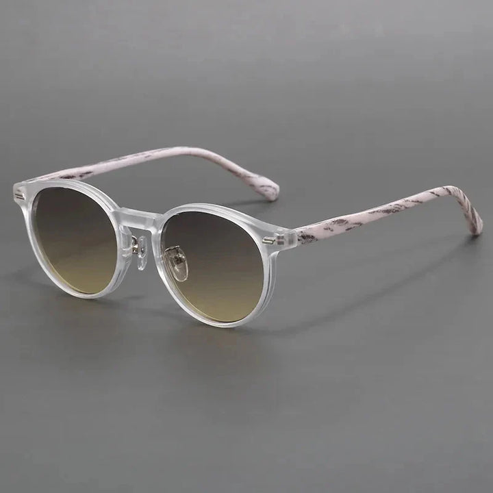 Round UV Protection Scratch-Resistant Sunglasses-The Yellow Prime