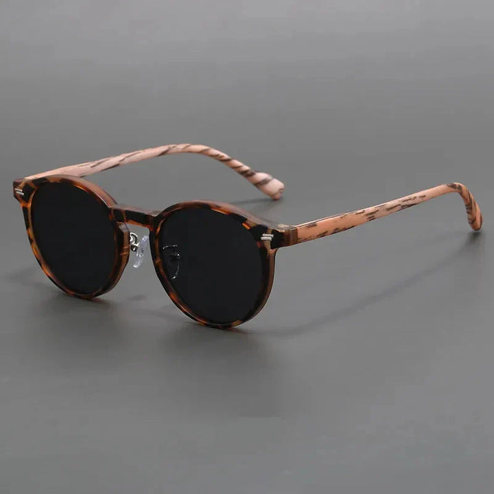 Round UV Protection Scratch-Resistant Sunglasses-The Yellow Prime