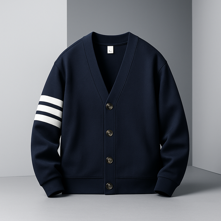 Ryan | Men's Nylon Blend Cardigan Sweater-The Yellow Prime