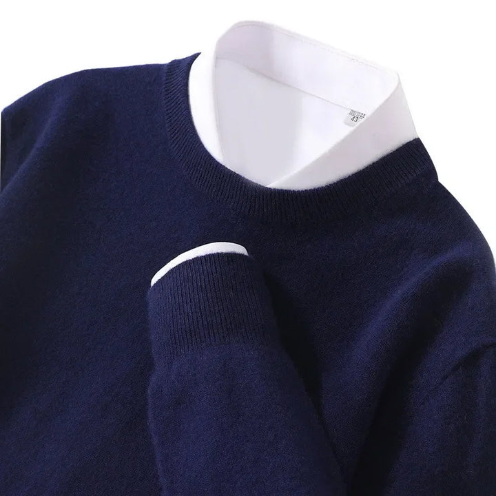 Cashmere Blend Sweater | Men's Soft Knit Pullover for Comfort
