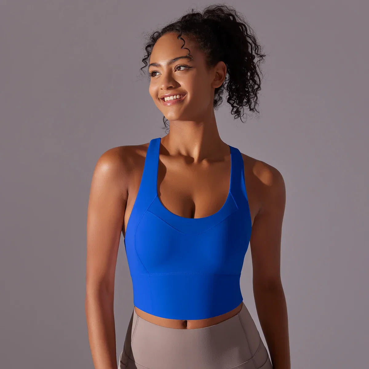 Women's Sporty Yoga Bra with Close-Fitting Design-The Yellow Prime