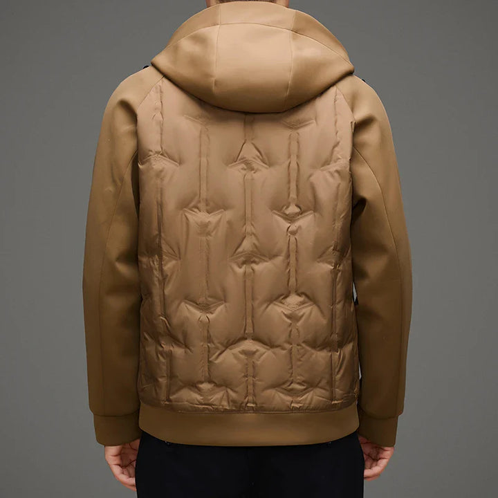 Men's Quilted Hooded Jacket - Ridgefield Style-The Yellow Prime