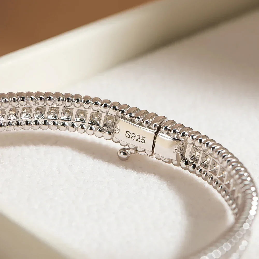 [Women's 2mm Moissanite Tennis Bracelet in 18K Gold Plated]-The Yellow Prime