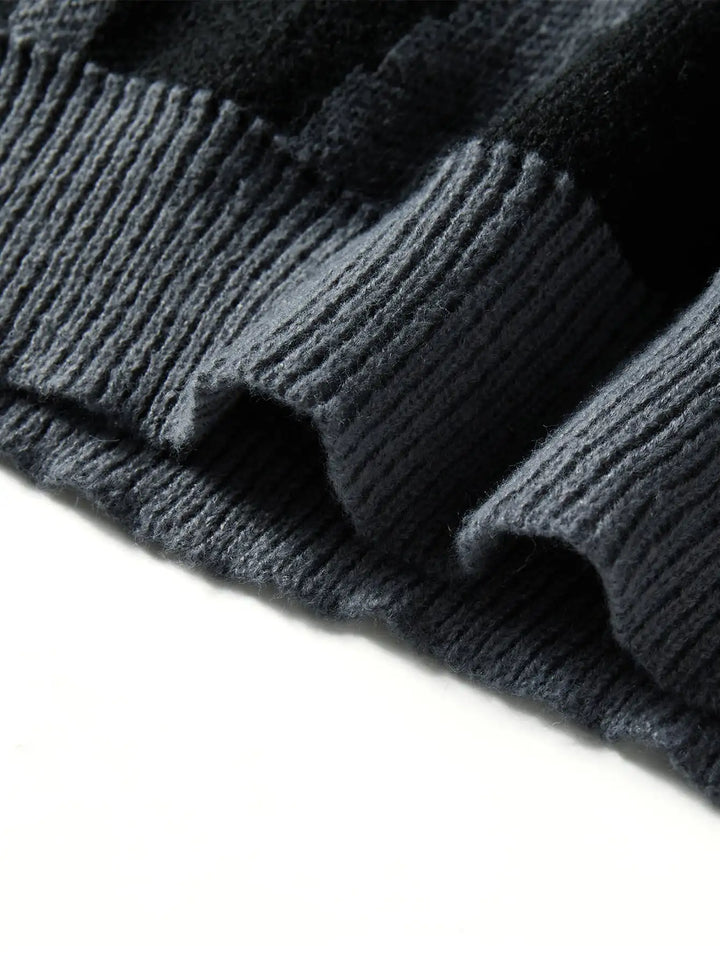 Tyler | Men's Oversized Abstract Wool Pullover Sweater