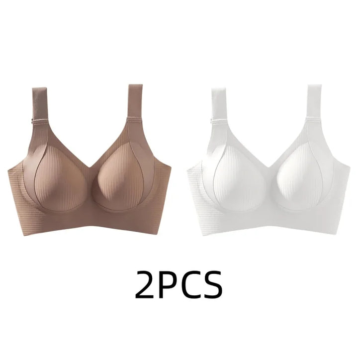 Women's Seamless Thin Style Bra, No Wires, Anti-Sagging Support-The Yellow Prime