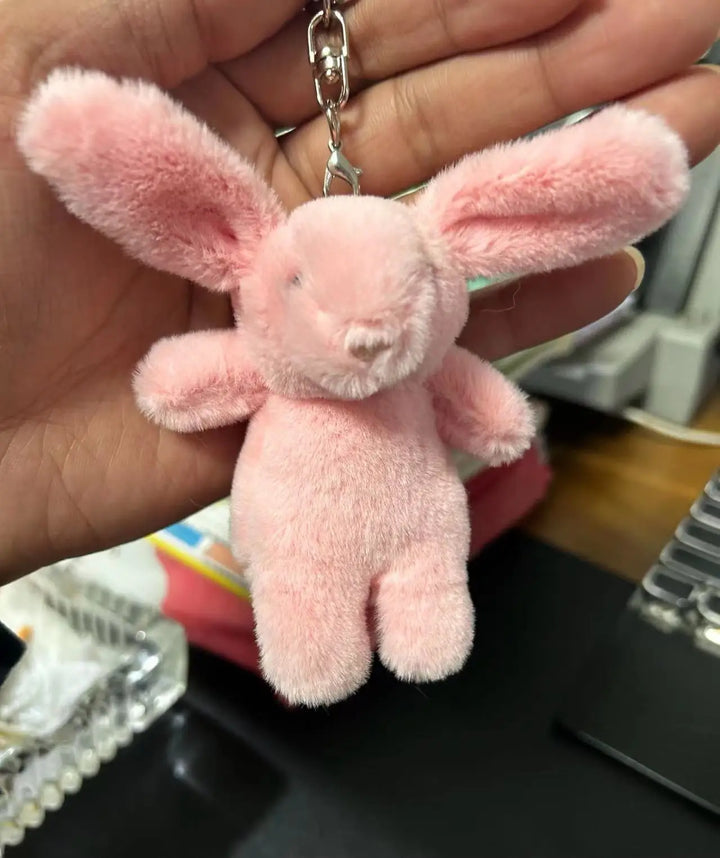 Women's Cute Bunny Plush Keychain Soft Bag Charm Gift-The Yellow Prime