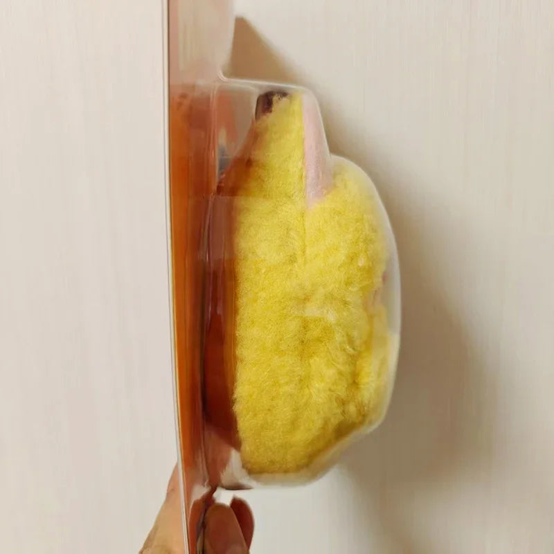 Women's Plush Earphone Bag Keychain with Tempura Shrimp Design-The Yellow Prime