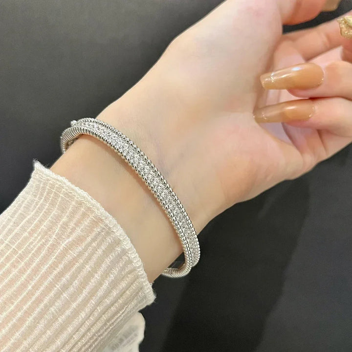 [Women's 2mm Moissanite Tennis Bracelet in 18K Gold Plated]-The Yellow Prime