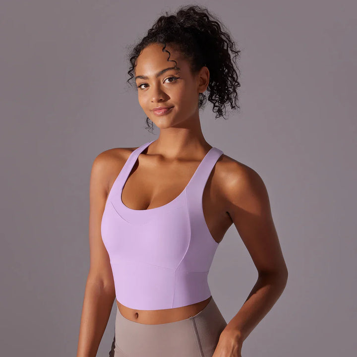 Women's Sporty Yoga Bra with Close-Fitting Design-The Yellow Prime