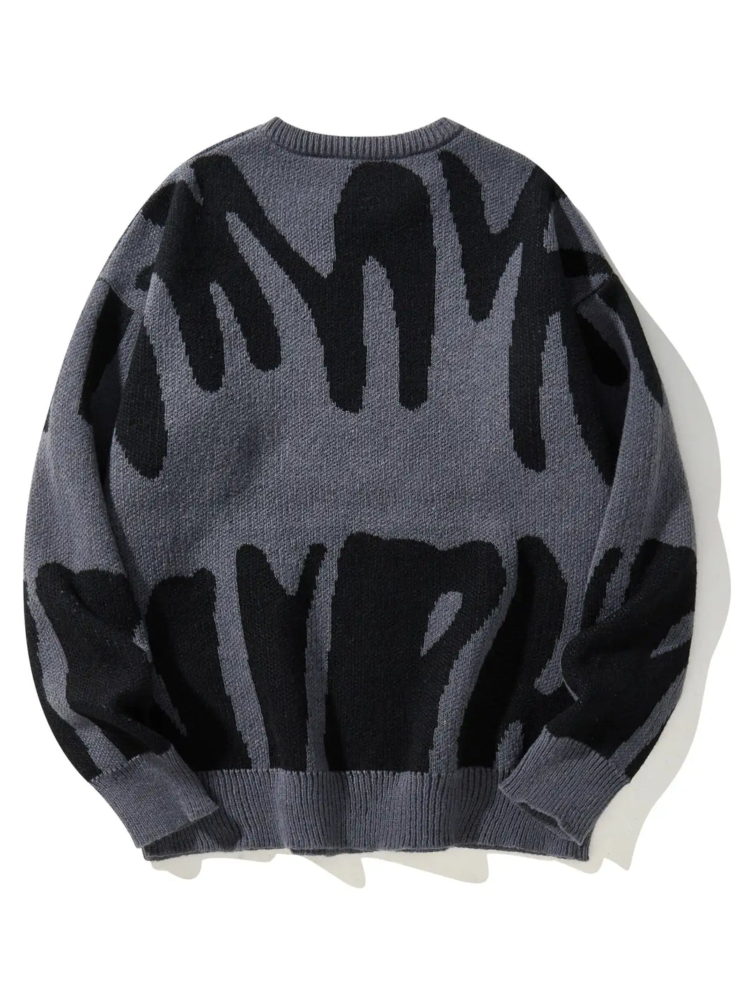 Tyler | Men's Oversized Abstract Wool Pullover Sweater