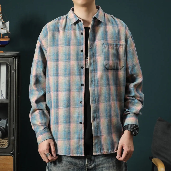 Men's Plaid Oakridge Shirt - Stylish and Comfortable-The Yellow Prime