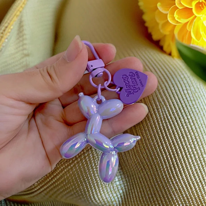 Women's Cute Balloon Dog Keychain Resin Bag Pendant for Fall 2025-The Yellow Prime