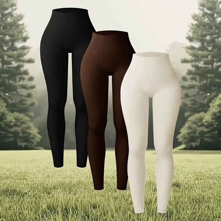 Dameslegging met hoge taille en zonder naden voor yoga, fitness en hardlopen