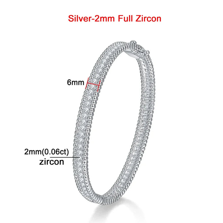 [Women's 2mm Moissanite Tennis Bracelet in 18K Gold Plated]-The Yellow Prime